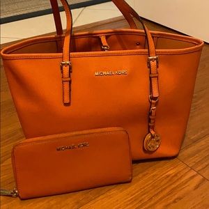 Michael Kors purse and wallet
